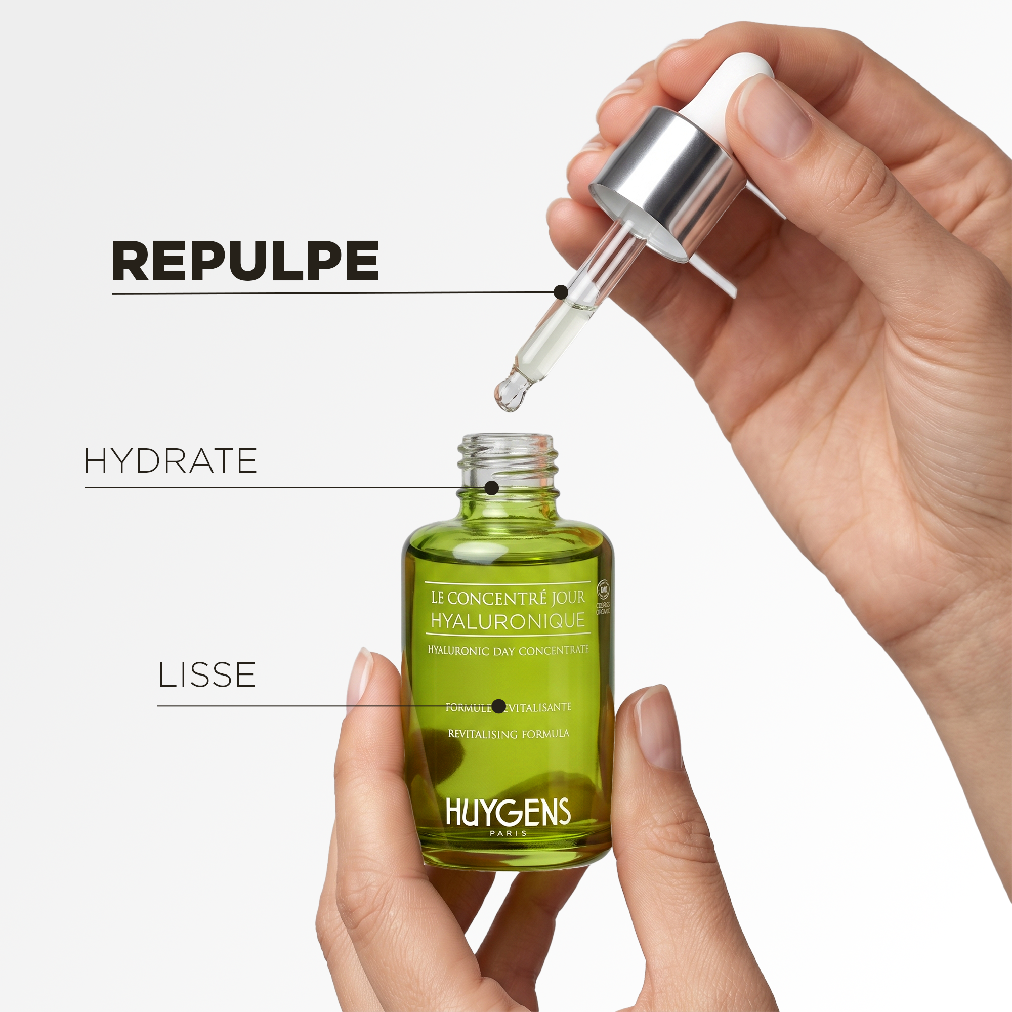 Le sérum repulpe, hydrate et lisse la peau