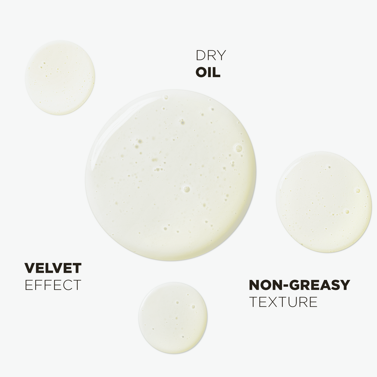 Dry oil with a velvet effect and a non-greasy texture