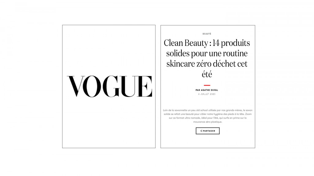 The Donkey Milk Soap in Vogue.fr